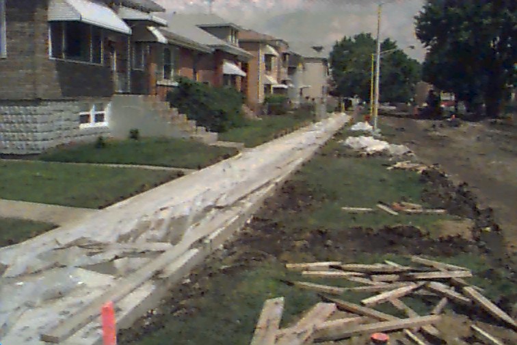 Framing gets removed after pouring cement