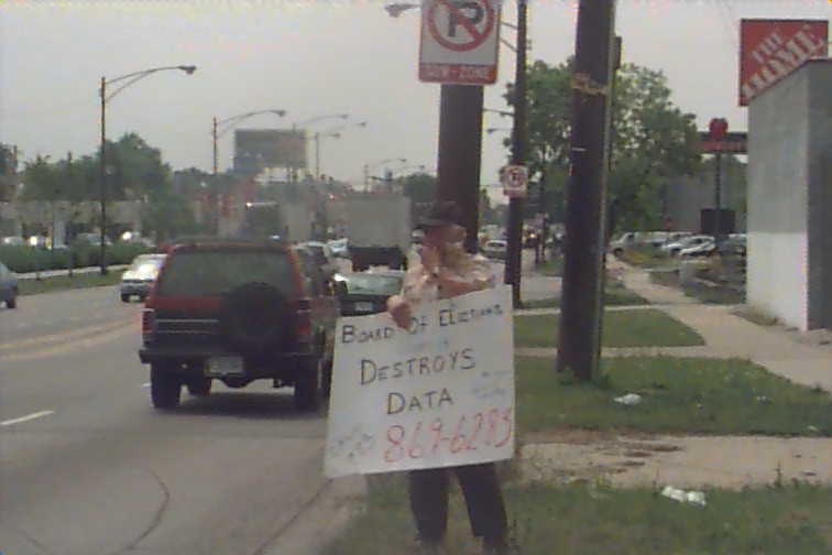 Community Residents Participate in Picket