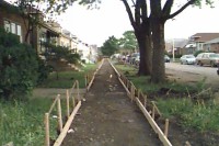 Edging for concrete - new sidewalks